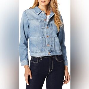 AG Adriano Goldschmied Blue Eliette Denim Jacket Size‎ Medium Jean